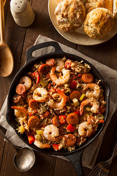 istock Spicy Homemade Cajun Jambalaya 537184587