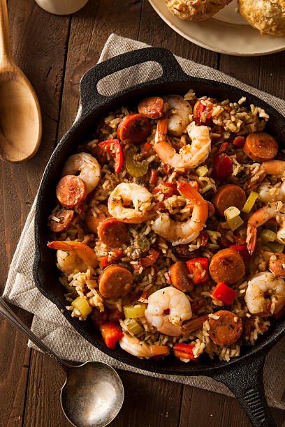 istock Spicy Homemade Cajun Jambalaya 537184591