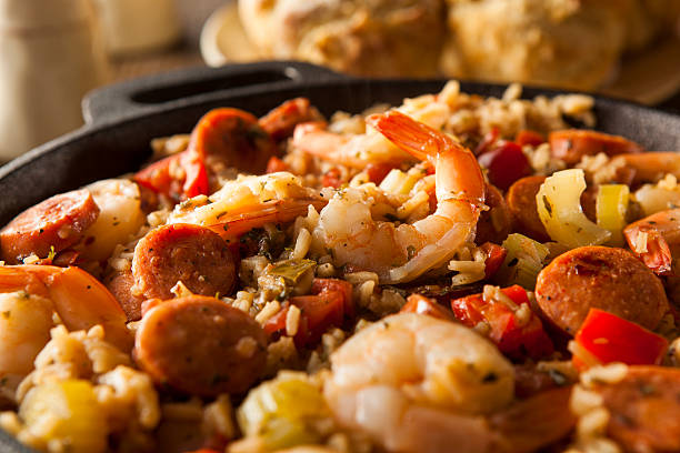 istock Spicy Homemade Cajun Jambalaya 537184597