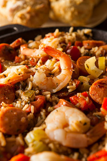 istock Spicy Homemade Cajun Jambalaya 537184599