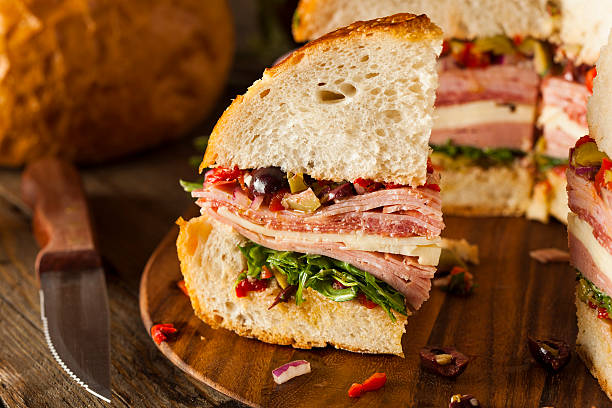 istock Cajun Muffaletta Sandwich with Meat and Cheese 537184705
