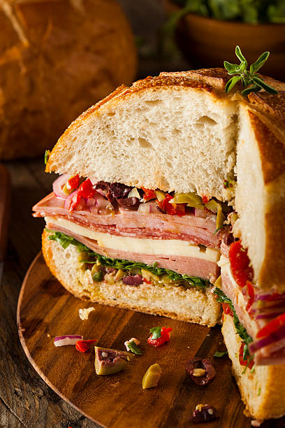istock Cajun Muffaletta Sandwich with Meat and Cheese 537184761