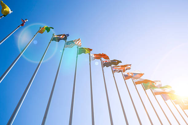 Flags Flags diplomacy stock pictures, royalty-free photos & images