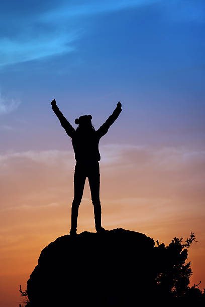 istock Young girl on top during sundown. Healthy lifestyle 537186049