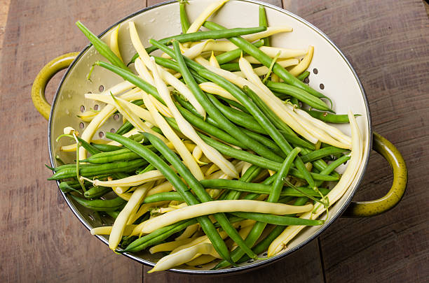 istock Bowl of fresh picked yellow and green beans 537187985