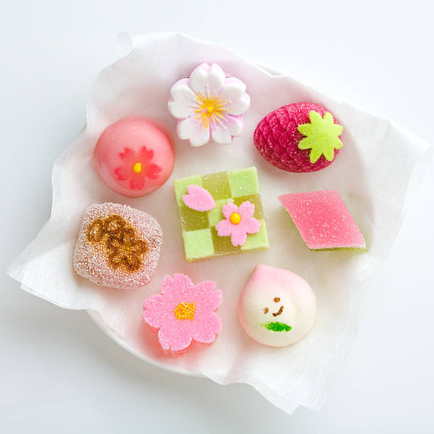 хинамацури угощения - gelatin dessert multi colored vibrant color celebration стоковые фото и изображения