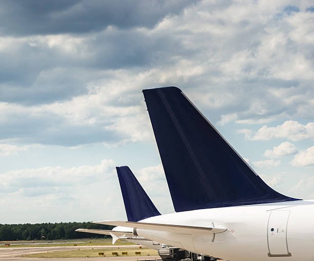 istock commercial jet parked on the track 537191713