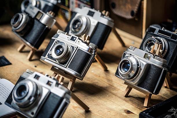 istock Vintage photo cameras 537208225