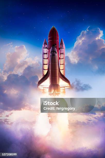 Space Shuttle Stock Photo - Download Image Now - Rocketship, Taking Off - Activity, Space Shuttle