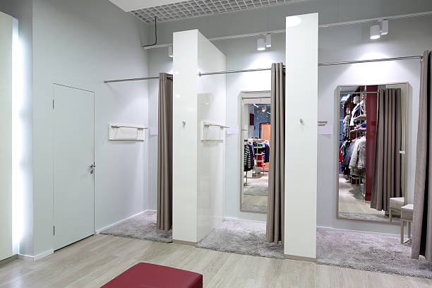 istock interior of dressing room at cloth store 537209451