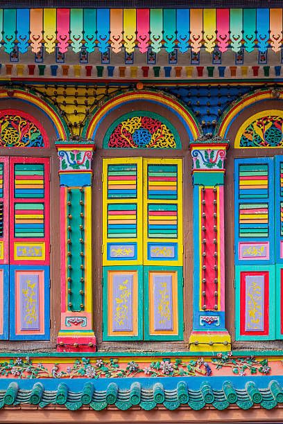 istock Colorful facade of building in Singapore 537209609