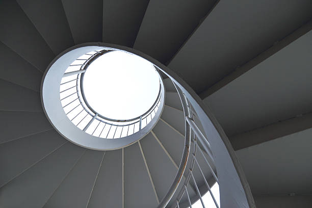 istock Rotation of the outdoor staircase 537209771