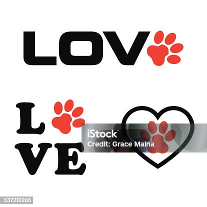 istock Animal Paw Print Icon - VECTOR 537210265