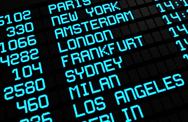 istock Airport Board International Destinations 537210951