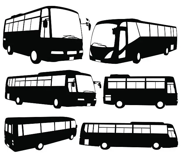 Vector illustration of Tour Bus