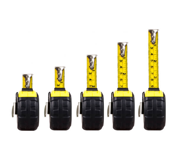istock Measuring tapes with magnetic heads 537215323