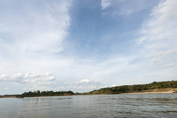 istock Mekong river showing rock formations and dramatic sky and landsc 537234170