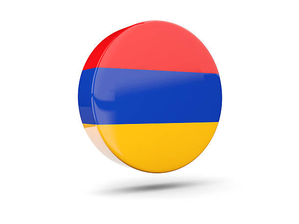 istock Round icon with flag of armenia 537243298