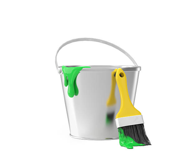 istock Bucket with paint and brush 537244907