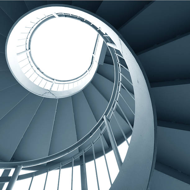 istock Rotation of the outdoor staircase 537245191