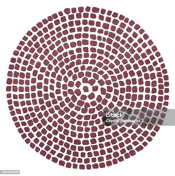 Loop Marsala Color On Paper Stock Illustration - Download Image Now - Circle, Painted Image, 2015