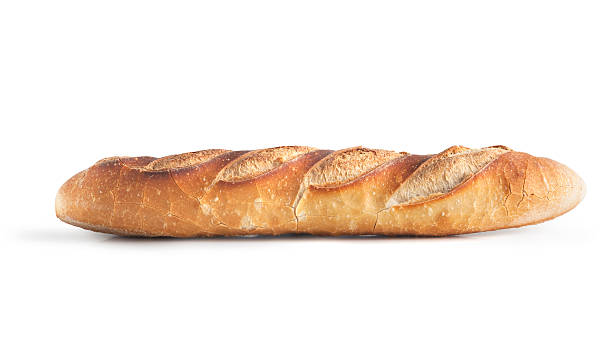 wall Breads Baguette isolated on white baguette photos stock pictures, royalty-free photos & images
