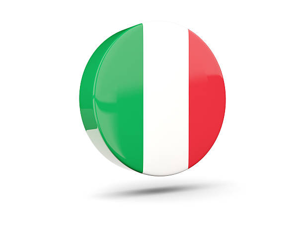 istock Round icon with flag of italy 537248288