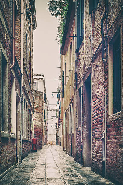 istock Old street view in Venice, Italy. 537249188