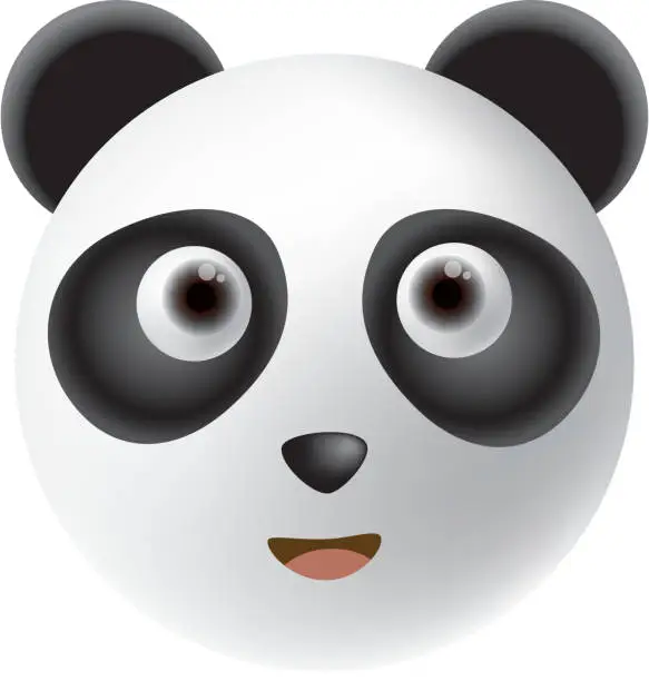 Vector illustration of Panda