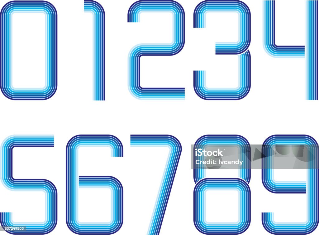 Arabic Numbers Design Arabic Numerals Design Stock Illustration - Download Image Now - 2015 ...