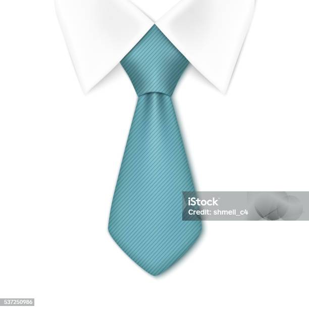 Tie Isolated On White Background Stock Illustration - Download Image Now - Necktie, Adult, Arts Culture and Entertainment