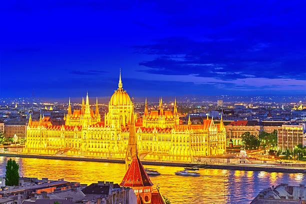 istock Hungarian Parliament at evening. Budapest. 537251562