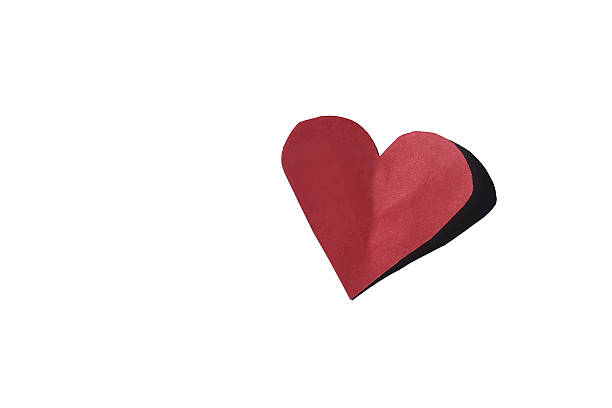 istock Paper heart on a white background 537257850