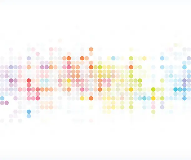 Vector illustration of abstract color dot technology pattern background