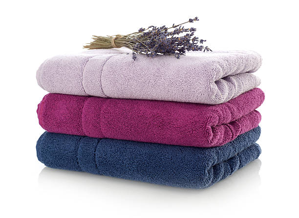 istock Clean towels and lavender 537261742