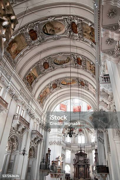 Saint Rupert Church Salzburg In Austria Stock Photo - Download Image Now - Arch - Architectural Feature, Architectural Column, Architectural Dome