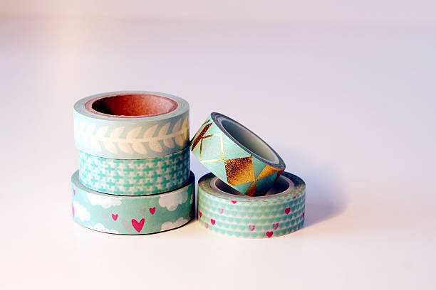 washi13 - duct tape adhesive tape clipping path adhesive bandage стоковые фото и изображения