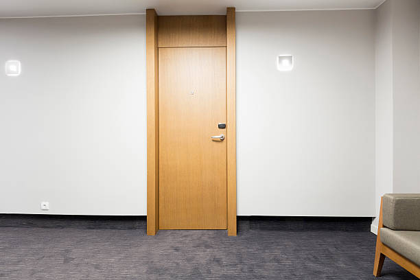 istock Corridor interior with wooden doors 537268464