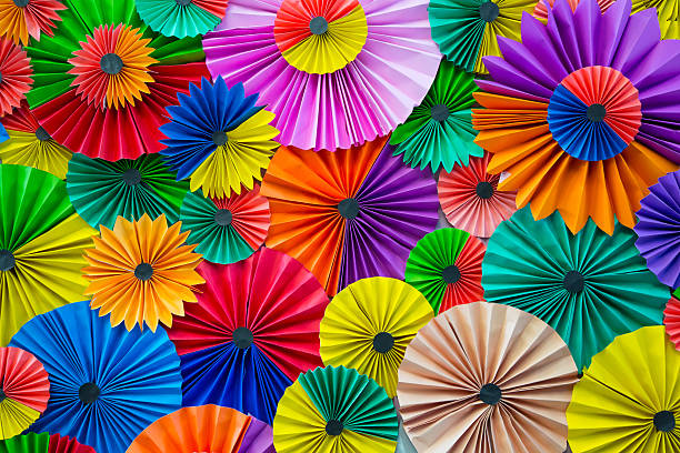 istock Abstract rainbow Colorful Paper background 537269380