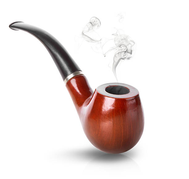 Tobacco pipe Tobacco pipe isolated on a white background pipe smoking pipe stock pictures, royalty-free photos & images