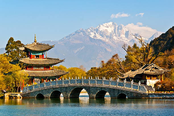 istock Black Dragon Pool Park-Lijiang old town scene 537269895