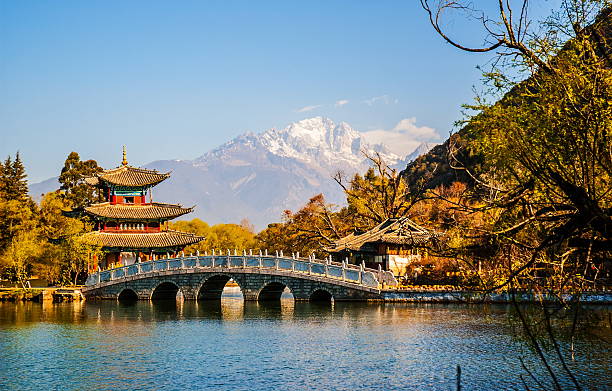 istock Black Dragon Pool Park-Lijiang old town scene 537269941