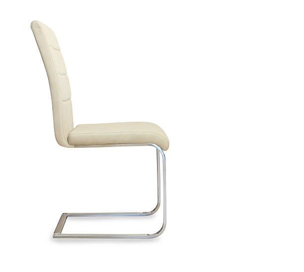 istock Modern office chair from beige leather. Isolated 537274270