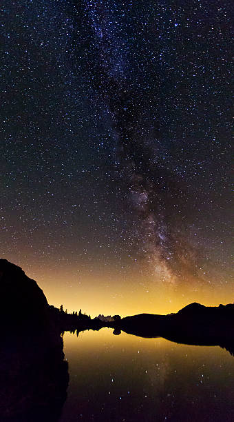 istock The Milky Way Lake Valparola vertical 537274647
