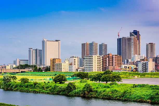 istock Kawasaki Japan Skyline 537278170