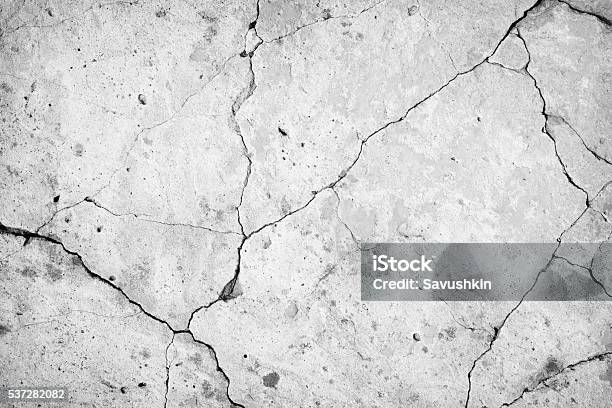 Concrete Wall Stock Photo - Download Image Now - Textured Effect, Textured, Cracked