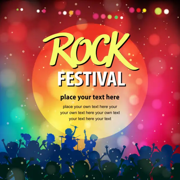 Vector illustration of Rock Music Festival
