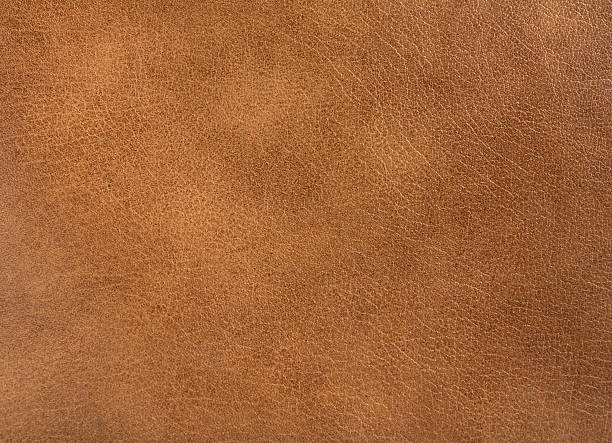 de couro marrom - leather material pattern rough imagens e fotografias de stock