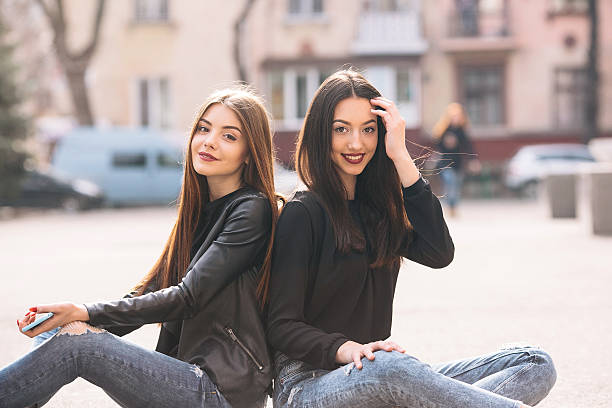 istock Two young adult girls 537284526