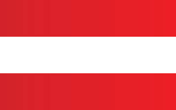 stockillustraties, clipart, cartoons en iconen met flag of austria - oostenrijk